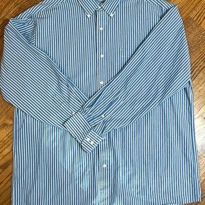 Tommy‎ Hilfiger Blue and White Striped Shirt